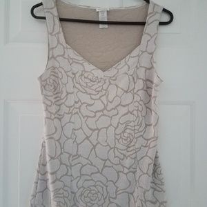 Arianne cream and beige tank